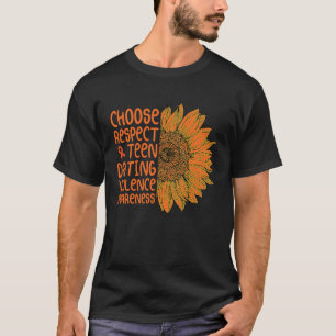 Sonnenblume wählen Respekt Teenager verabredet Gew T-Shirt