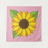 Sonnenblume Wandteppich (Vorderseite (Horizontal))