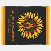 Sonnenblume/wareness...RSD/CRPS Fleecedecke (Vorderseite (Horizontal))