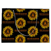 Sonnenblume/wareness...RSD/CRPS Große Geschenktüte (Rückseite)