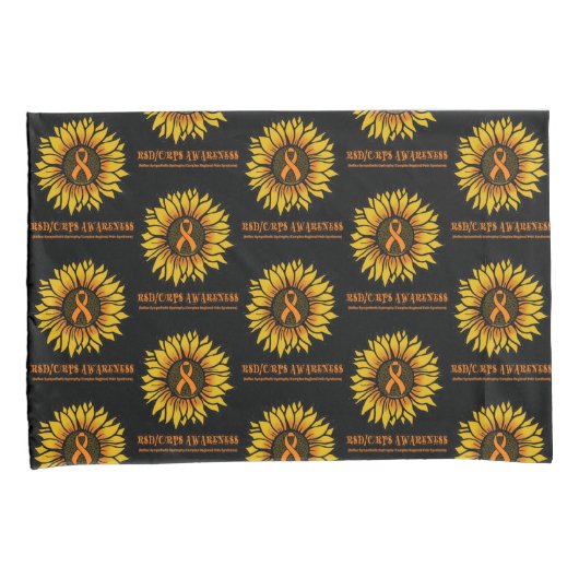 Sonnenblume/wareness...RSD/CRPS Kissenbezug (Vorderseite-Rechts)