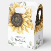 Sonnenblume Wasserfarbe Blumenschrift Bridal Dusch Geschenkschachtel (Geöffnet)