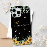 Sonnenblume Wasserfarbe Blumenzellenschrift Name Case-Mate iPhone Hülle<br><div class="desc">Genießen Sie die Schönheit der Natur mit unserer Sonnenblume Floral Watercolor Script Name personalisierten Handy-Fall. Dieses exquisite mobile Accessoire ist ein Fest der botanischen Eleganz, mit einem atemberaubenden Aquarell-Design, mit Sonnenblumen geschmückt und personalisiert mit Ihrem eigenen Skriptnamen. Das Thema Sonnenblumen bringt eine Touch von Sommer und Ausstrahlung auf Ihr Handy...</div>