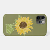 Sonnenblume Wasserfarbe Case-Mate iPhone Hülle (Rückseite (Horizontal))