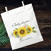 Sonnenblume Wasserfarbe Rosa Blumendusche Geschenktütchen