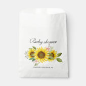 Sonnenblume Wasserfarbe Rosa Blumendusche Geschenktütchen (Vorderseite)