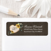 Sonnenblume Wasserfarbe Rustikales Herz Hochzeitad (Insitu)