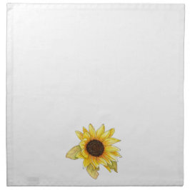 Sonnenblume Wasserfarbe Stoffserviette
