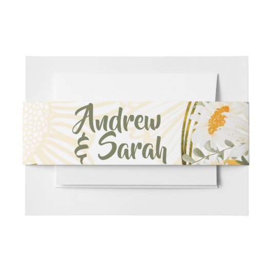 Sonnenblume Wasserfarben Einladungsbanderole (Vorderseite Beispiel)