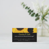 Sonnenblume; Website-Marketing Visitenkarte (Stehend Vorderseite)