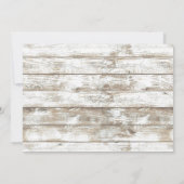 Sonnenblume Weinbarrel Rustikales Brautparty Einladung (Rückseite)