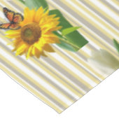 Sonnenblume Weiße Tulip Butterfly Tablecloth Tischdecke (Schrägansicht)