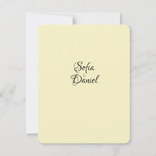 Sonnenblume weißer Marsch qr elegant RSVP Karte (Rückseite)