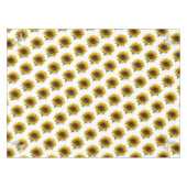 Sonnenblume Weißes Pferd Tablecloth Tischdecke (Vorderseite (Horizontal))