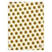 Sonnenblume Weißes Pferd Tablecloth Tischdecke (Vorderseite)