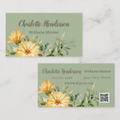 Sonnenblume Wellness Mentor Visitenkarte (Vorne/Hinten)