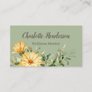 Sonnenblume Wellness Mentor Visitenkarte