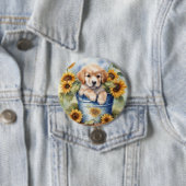 Sonnenblume Welpe Button (Beispiel)