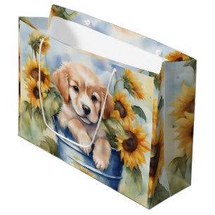 Sonnenblume Welpe Große Geschenktüte