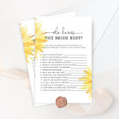 Sonnenblume Wer das beste Spiel der Braut kennt