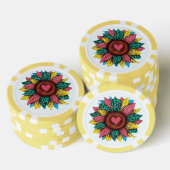 Sonnenblume Western Cowgirl Flair Design Pokerchips (Stapel)