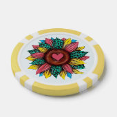 Sonnenblume Western Cowgirl Flair Design Pokerchips (Einzeln)
