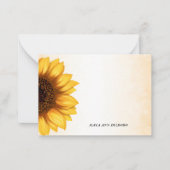 Sonnenblume Whimsical Personalisierte Mitteilungsk Mitteilungskarte (Vorderseite)