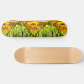 Sonnenblume Whirl Tropfen Skateboard (Horizontal)