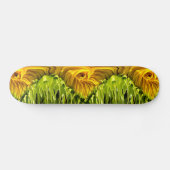 Sonnenblume Whirl Tropfen Skateboard (Horizontal)