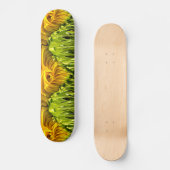 Sonnenblume Whirl Tropfen Skateboard (Vorderseite)