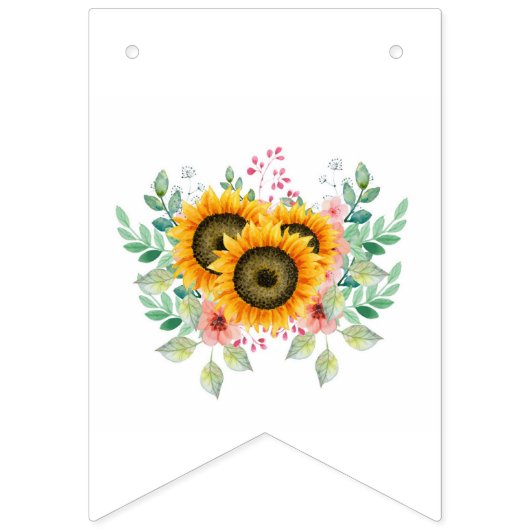 Sonnenblume Wimpelkette (Zweite Fahne)