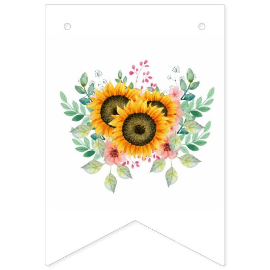 Sonnenblume Wimpelkette (Erste Fahne)