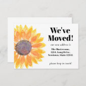 Sonnenblume Wir haben uns bewegt Ankündigung (Vorne/Hinten)