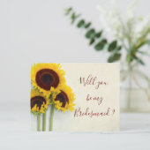 Sonnenblume wird meine Einladung sein (Stehend Vorderseite)