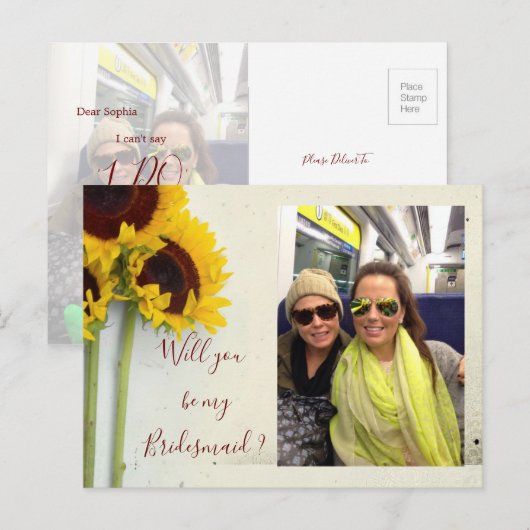 Sonnenblume wird meine Einladung sein (Vorne/Hinten)