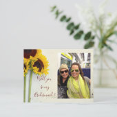 Sonnenblume wird meine Einladung sein (Stehend Vorderseite)