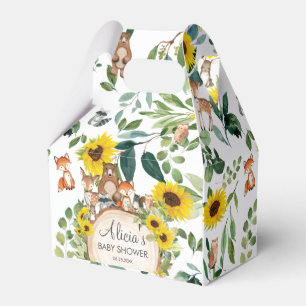 Sonnenblume Woodland Animals Kinderdusche Vielen D Geschenkschachtel