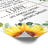 Sonnenblume Woodland Tiere 1 Geburtstag Meilenstei Poster (Ecke)