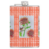 Sonnenblume Wren Flasche Flasche Flachmann (Vorderseite)