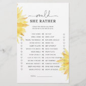 Sonnenblume Würde sie lieber Brautparty spielen (Vorderseite)