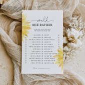 Sonnenblume Würde sie lieber Brautparty spielen