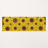 Sonnenblume Yogamatte (Vorderseite (Horizontal))
