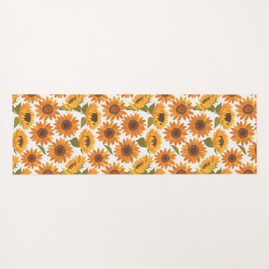 Sonnenblume Yogamatte (Rückseite (Horizontal))