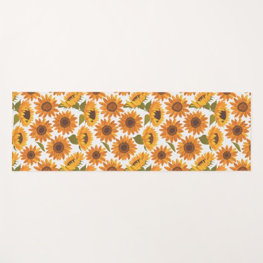 Sonnenblume Yogamatte (Vorderseite (Horizontal))