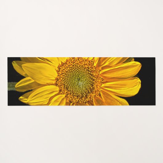 Sonnenblume Yogamatte (Rückseite (Horizontal))