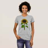 Sonnenblume zeichnend Hemd T-Shirt (Vorne ganz)
