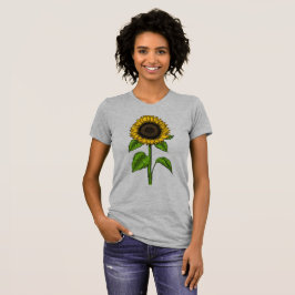 Sonnenblume zeichnend Hemd T-Shirt