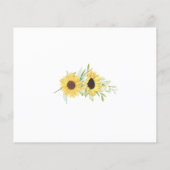 Sonnenblume Zeit Kapsel Hochzeitstag Karte (Hinten)