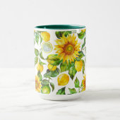 Sonnenblume & Zitrone Tasse (Zentrum)