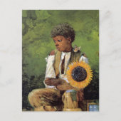 Sonnenblume zu Lehrer Winslow Homer Postkarte (Vorderseite)